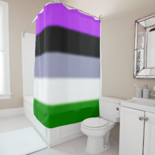 Falln Genderqueer Pride Flag Shower Curtain