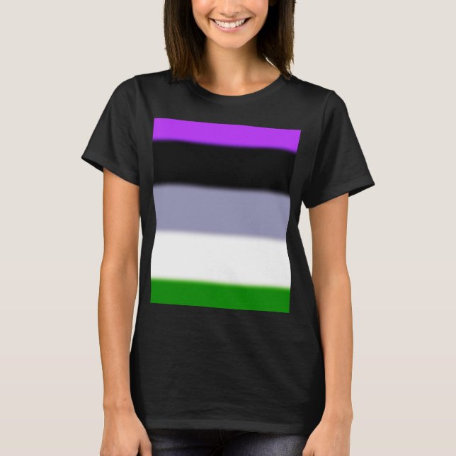 Falln Genderqueer Pride Flag T-Shirt (Front)