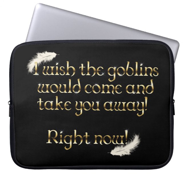 Falln Goblins Take You Away Laptop Sleeve (Front)