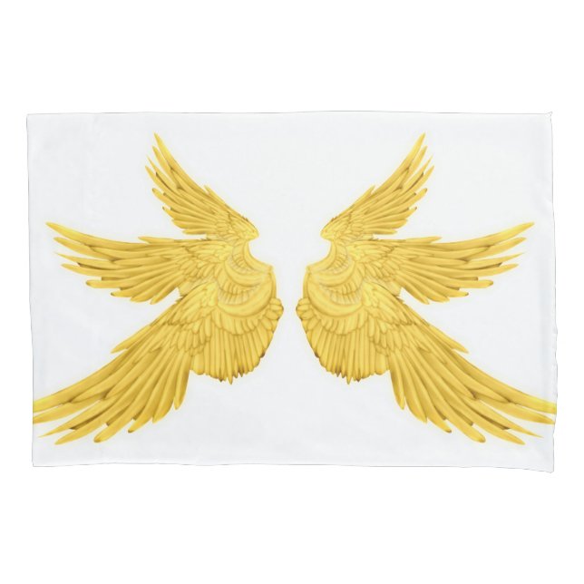 Falln Gold Archangel Wings Pillowcase (Front)