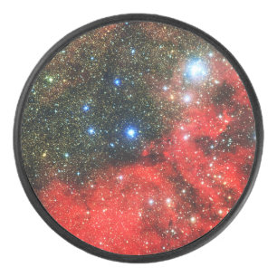 Falln Gold Dusted Galaxy Hockey Puck
