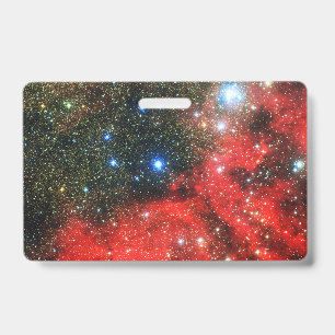 Falln Gold Dusted Galaxy ID Badge
