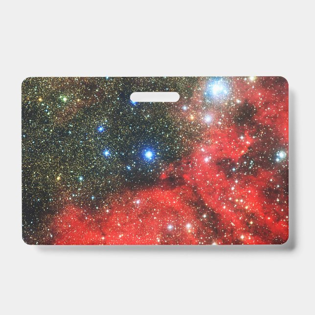 Falln Gold Dusted Galaxy ID Badge (Front)