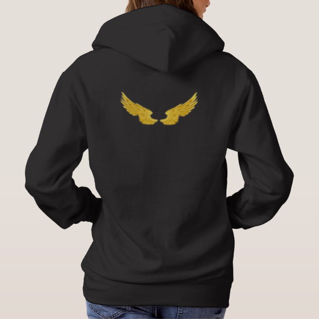 Falln Golden Angel Wings Hoodie (Back)