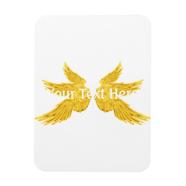 Falln Golden Archangel Wings Magnet (Vertical)