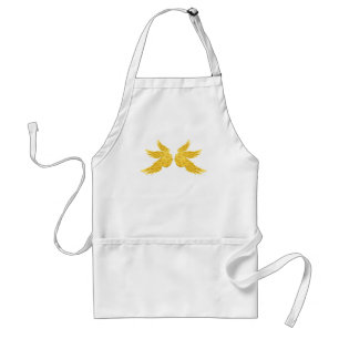 Falln Golden Archangel Wings Standard Apron