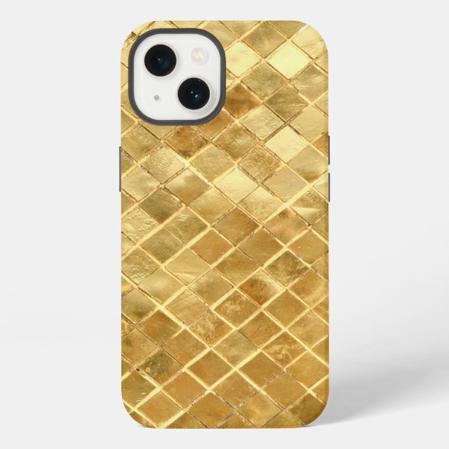 Falln Golden Chequerboard iPhone Case (Back)