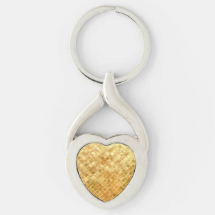 Falln Golden Chequerboard Key Ring