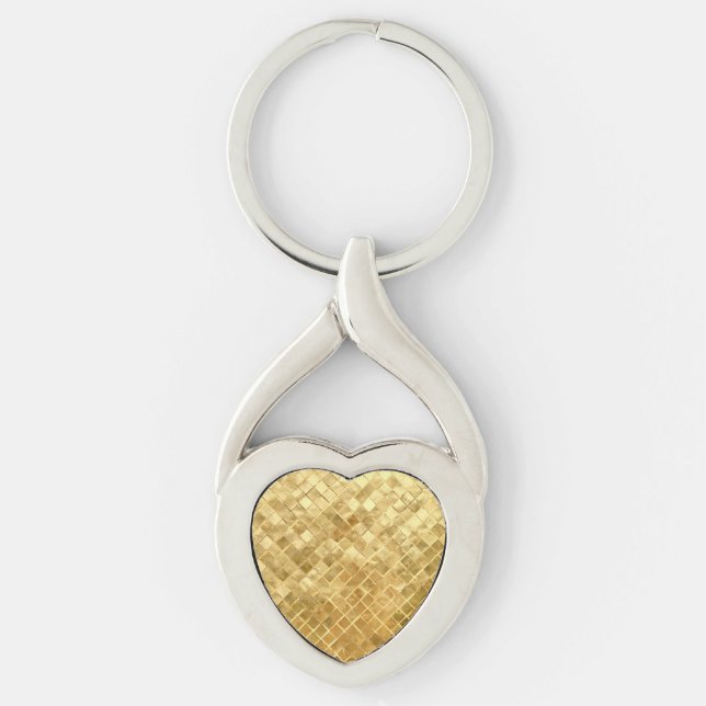 Falln Golden Chequerboard Key Ring (Front)