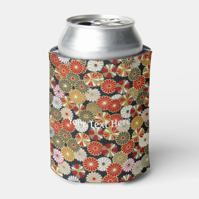 Falln Golden Chrysanthemums Can Cooler (Can Front)
