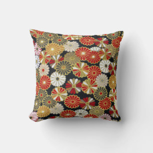 Falln Golden Chrysanthemums Cushion