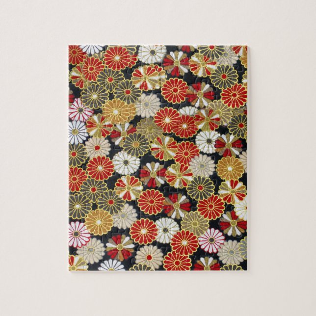 Falln Golden Chrysanthemums Jigsaw Puzzle (Vertical)