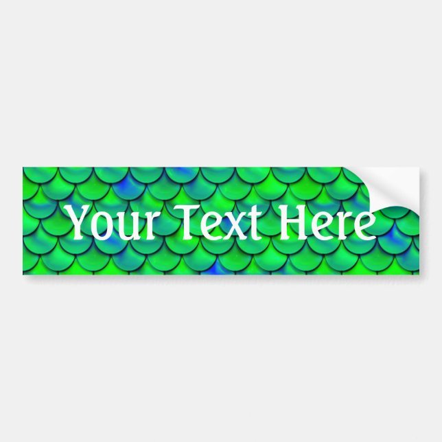 Falln Green Blue Scales Bumper Sticker (Front)