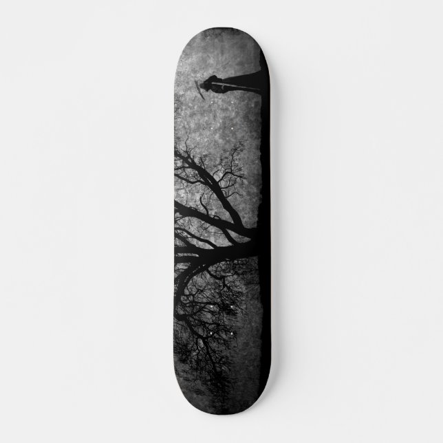 Falln Grim Reaper Original Art Boundaries Between Skateboard (Front)