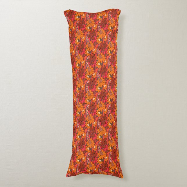 Falln Groovy Flowers Body Cushion (Front Vertical)
