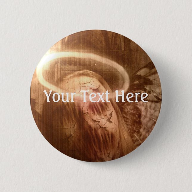 Falln Guardian Angel 6 Cm Round Badge (Front)