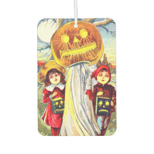 Falln Halloween Pumpkin Ghost Car Air Freshener