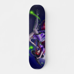 Falln Happy Halloween Pumpkin Witch Skateboard