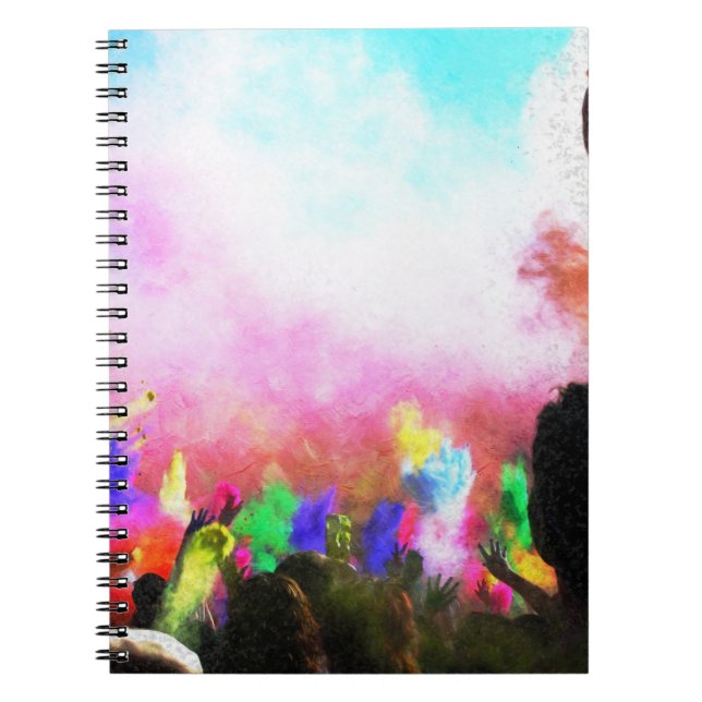 Falln Holi Colours Notebook (Front)