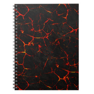 Falln Hot Lava Spiral Notebook