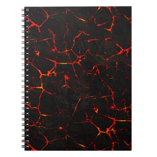Falln Hot Lava Spiral Notebook (Front)
