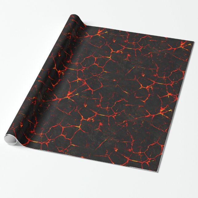 Falln Hot Lava Wrapping Paper (Unrolled)