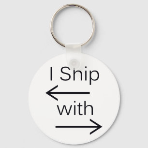 Falln I Ship It (You Choose Background Colour!) Key Ring