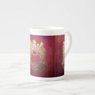 Falln Ink Stained Crimson Bone China Mug