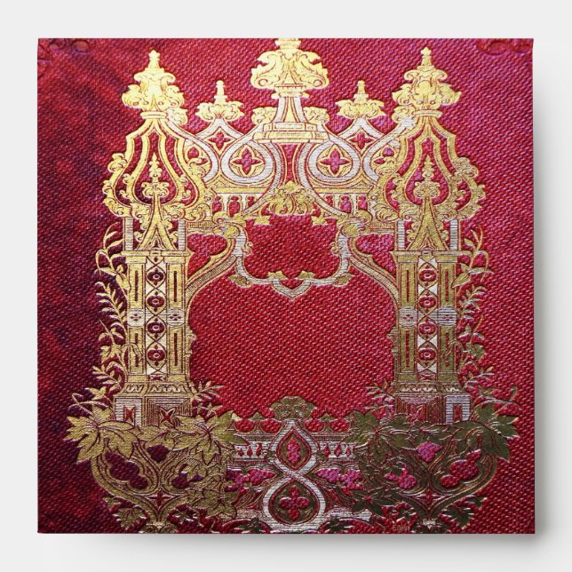Falln Ink Stained Crimson Envelope (Front)