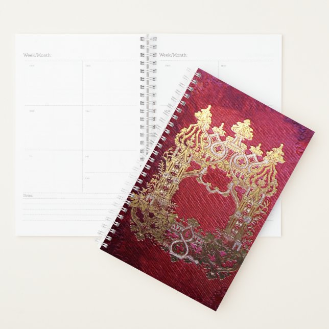 Falln Ink Stained Crimson Planner (Display)