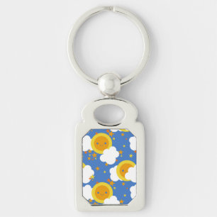 Falln Kawaii Moon, Stars, Sunshine Key Ring