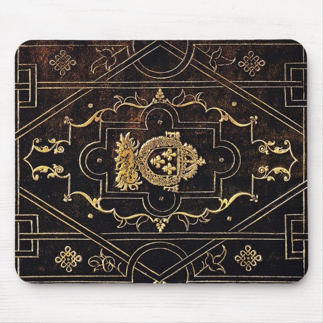 Falln Leather and Gold Mouse Pad (Front)
