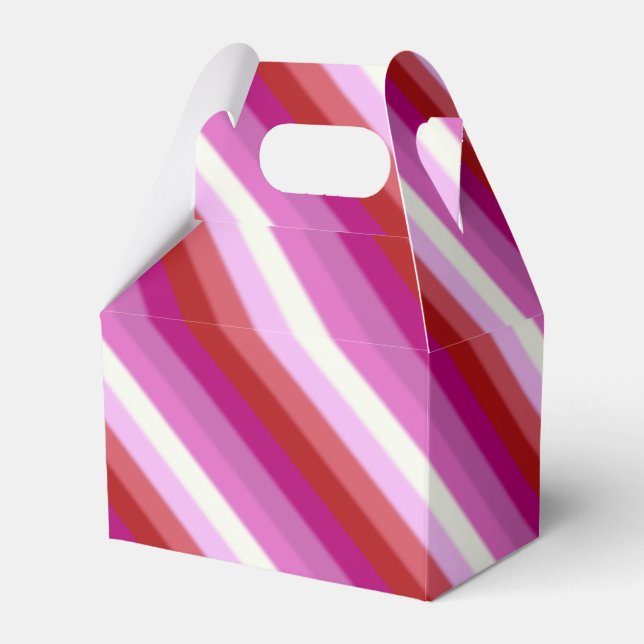 Falln Lesbian Pride Flag Favour Box (Front Side)