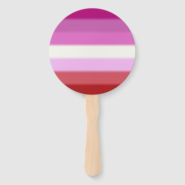 Falln Lesbian Pride Flag Hand Fan (Front)