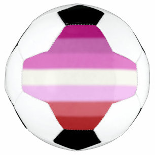 Falln Lesbian Pride Flag Soccer Ball