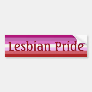 Falln Lesbian Pride Flag (Text) Bumper Sticker
