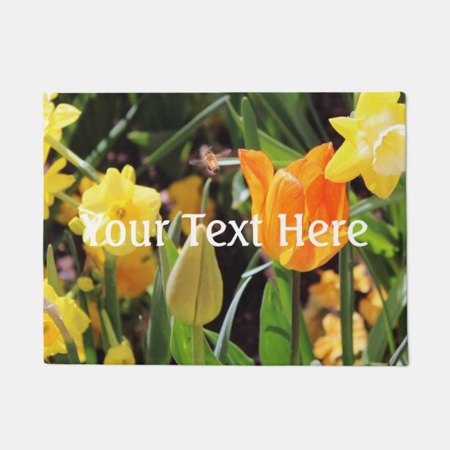 Falln Little Bee in Flight Doormat (Front)