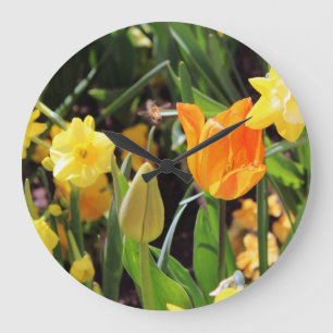 Falln Little Bee in Flight Large Clock
