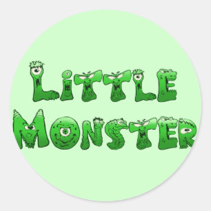 Falln Little Monster Classic Round Sticker