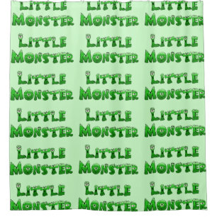 Falln Little Monster Shower Curtain