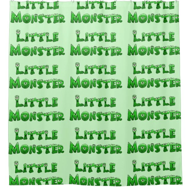 Falln Little Monster Shower Curtain (Front)