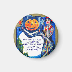 Falln Look Out Halloween Time Magnet