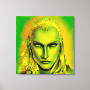 Falln Male Forest Elf Canvas Print