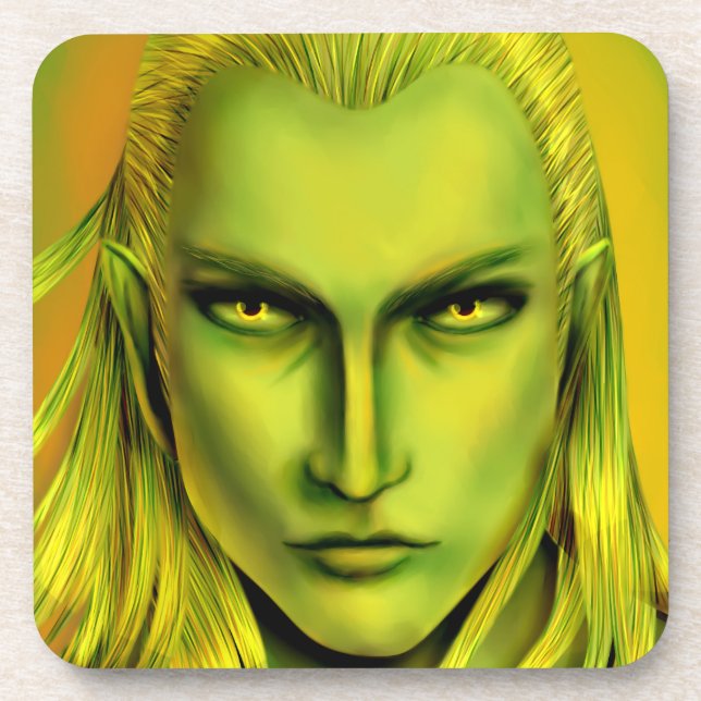 Falln Male Forest Elf Coaster (Front)
