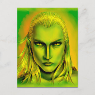 Falln Male Forest Elf Postcard