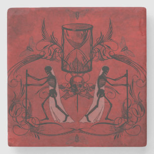 Falln Memento Mori Stone Coaster
