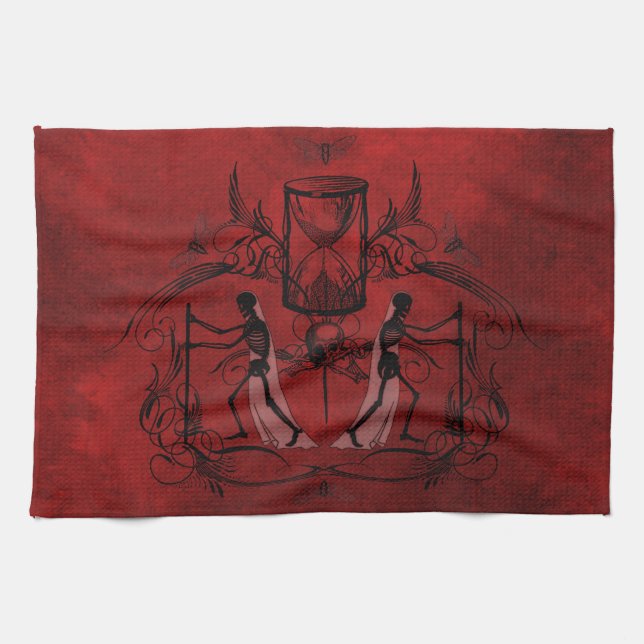 Falln Memento Mori Tea Towel (Horizontal)