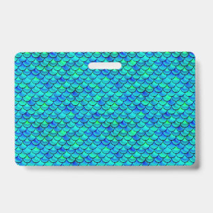 Falln Mermaid Scales ID Badge