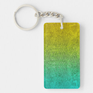 Falln Ocean Sunrise Glitter Gradient Key Ring