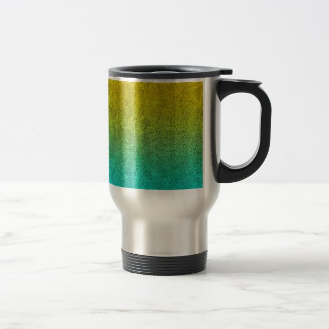 Falln Ocean Sunrise Glitter Gradient Travel Mug (Right)